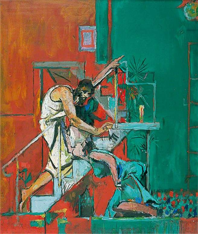 Sutherland, Graham Vivian, 1903-1980; Christ Appearing to Mary Magdalen (Noli me Tangere)